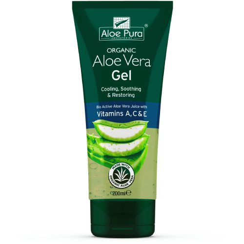 Organic Aloe Vera Gel with Vitamins A, C & E