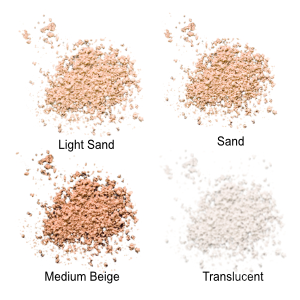 Natural Mineral Powder - Colour Chart