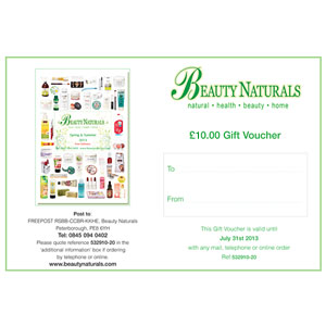 Beauty Naturals Gift Voucher - £10