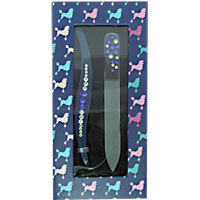 Danielle Creations - French Poodles Mini Nail File & Tweezer Set