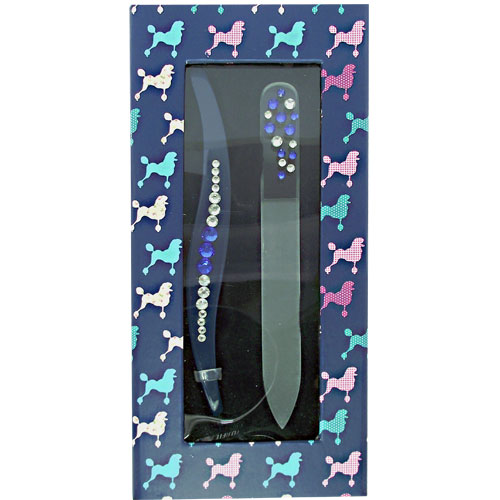 French Poodles Mini Nail File & Tweezer Set