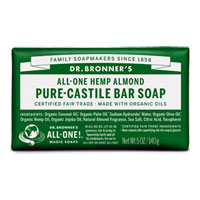 Dr. Bronner's - All-One Hemp Pure-Castile Bar Soap - Almond