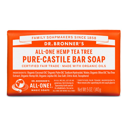 All-One Hemp Pure-Castile Bar Soap - Tea Tree