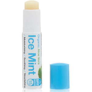 Aloe Vera & Ice Mint Lip Balm - SPF15