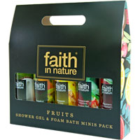 Faith In Nature - Fruits Shower Gel & Foam Bath Minis Pack
