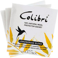 Colibri - Wool Protector Drawer Sachets (Lemongrass)