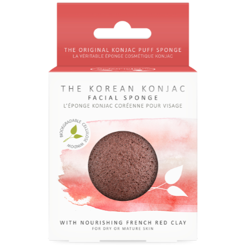 Konjac Puff Sponge - French Red Clay