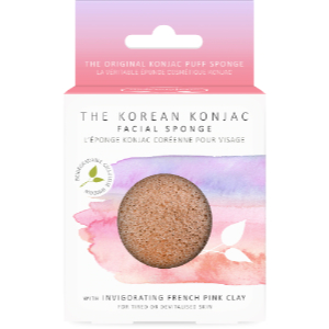 Konjac Puff Sponge - French Pink Clay