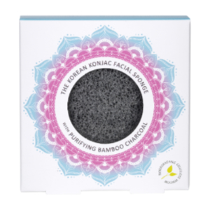 Mandala Facial Sponge - Bamboo Charcoal