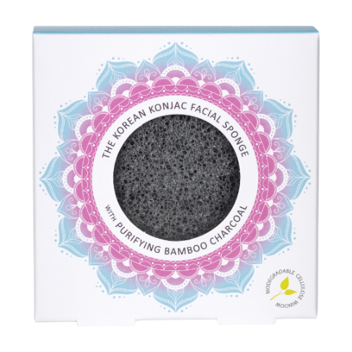 Mandala Facial Sponge - Bamboo Charcoal