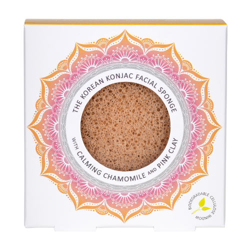 Mandala Facial Sponge - Chamomile & Pink Clay