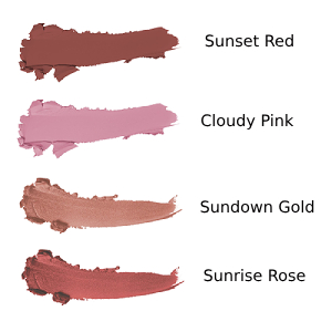 Natural Mousse Blush - Colour Chart