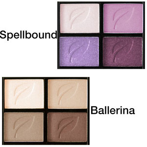 Herbal Eyeshadow Quad - Colour Chart