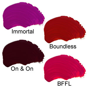 4Ever+Ever Intense Lip Paint - Colour Chart