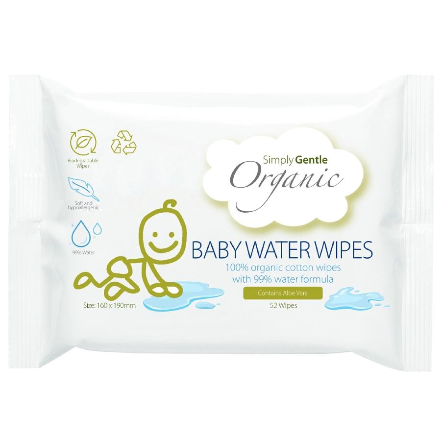Simply Gentle - Simply Gentle Organic Baby Water Wipes