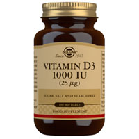 Solgar - Vitamin D3 1000 IU Soft Gels