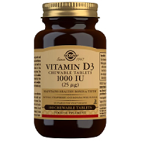 Solgar - Vitamin D3 1000 IU Chewable Tablets