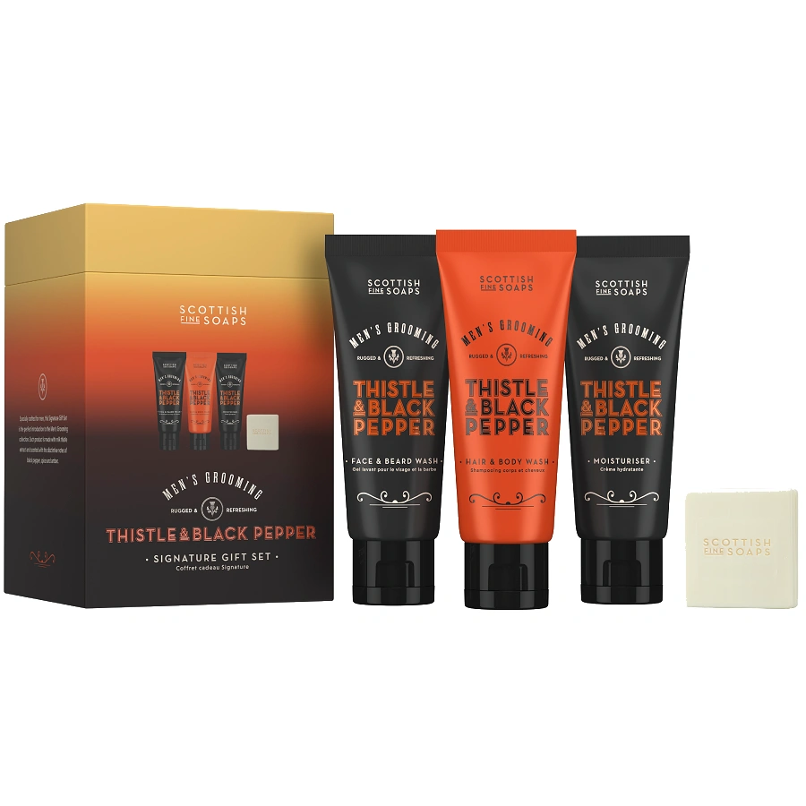 Scottish Fine Soaps - Thistle & Black Pepper Signature Gift Set