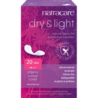 Natracare - Dry + Light Natural Pads - Slim